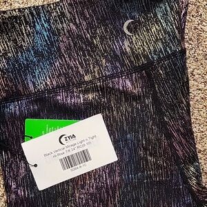 NWT Black Vertical Mirage Light n Tight Hi-Rise 7/8 24" RC